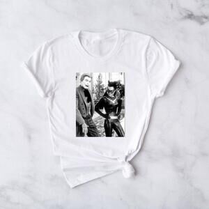 Catwoman Eartha Kitt Joker Retro Comic Villains Graphic T-Shirt